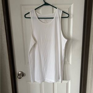 Men's White Tank Top - Classic Sleeveless Tee